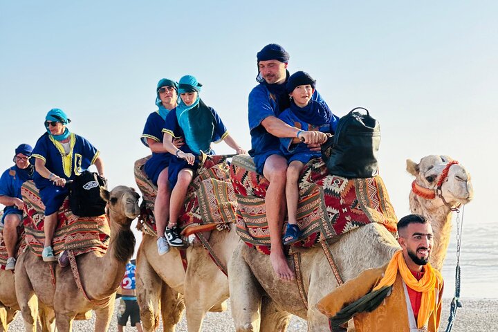 Camel ride along Agadir coastline